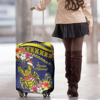 Monuina e Kilisimasi Niue Christmas Luggage Cover Niuean Tribal Pattern