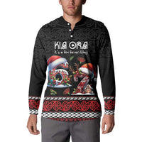 Aotearoa Six Seven Personalized Button Sweatshirt New Zealand Funny Christmas - Polynesian Pride