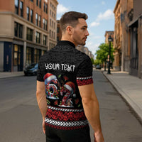 Aotearoa Six Seven Personalized Zipper Polo Shirt New Zealand Funny Christmas - Polynesian Pride