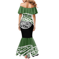 Green Fern New Zealand Kowhai Ngutukak Mermaid Dress - Polynesian Pride