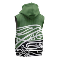 Green Fern New Zealand Kowhai Ngutukak Sleeveless Hoodie LT9 - Polynesian Pride
