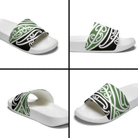 Green Fern New Zealand Kowhai Ngutukak Slide Sandals - Polynesian Pride