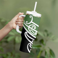 Green Fern New Zealand Kowhai Ngutukak Tumbler With Handle - Polynesian Pride