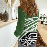 Green Fern New Zealand Kowhai Ngutukak Women Casual Shirt - Polynesian Pride