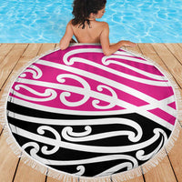 All Pink New Zealand Kowhai Ngutukak Beach Blanket - Polynesian Pride