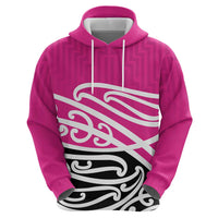 All Pink New Zealand Kowhai Ngutukak Zip Hoodie - Polynesian Pride