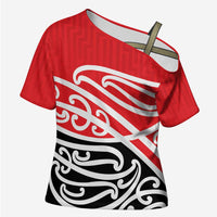 All Red New Zealand Kowhai Ngutukak Cross Shoulder Shirt - Polynesian Pride
