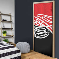 All Red New Zealand Kowhai Ngutukak Door Cover - Polynesian Pride