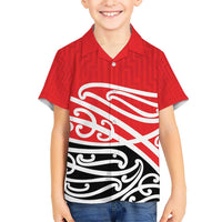 All Red New Zealand Kowhai Ngutukak Kid Hawaiian Shirt - Polynesian Pride