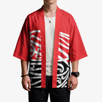 All Red New Zealand Kowhai Ngutukak Kimono - Polynesian Pride