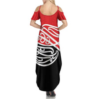 All Red New Zealand Kowhai Ngutukak Summer Maxi Dress - Polynesian Pride
