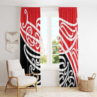 All Red New Zealand Kowhai Ngutukak Window Curtain - Polynesian Pride