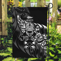 New Zealand Lawn Bowls Garden Flag Black Maori Warrior Tribal Silver Fern - Polynesian Pride