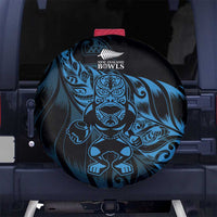 New Zealand Lawn Bowls Spare Tire Cover Blue Maori Warrior Tribal Silver Fern - Polynesian Pride
