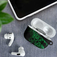 New Zealand Lawn Bowls AirPods Case Green Maori Warrior Tribal Silver Fern - Polynesian Pride