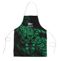 New Zealand Lawn Bowls Apron Green Maori Warrior Tribal Silver Fern - Polynesian Pride