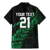 New Zealand Lawn Bowls Custom Family Matching Mermaid Dress and Hawaiian Shirt Green Maori Warrior Tribal Silver Fern LT9 - Polynesian Pride