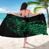New Zealand Lawn Bowls Sarong Green Maori Warrior Tribal Silver Fern - Polynesian Pride