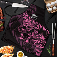 New Zealand Lawn Bowls Apron Pink Maori Warrior Tribal Silver Fern - Polynesian Pride