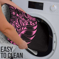 New Zealand Lawn Bowls Bathroom Set Pink Maori Warrior Tribal Silver Fern - Polynesian Pride