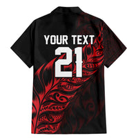 New Zealand Lawn Bowls Custom Family Matching Mermaid Dress and Hawaiian Shirt Red Maori Warrior Tribal Silver Fern LT9 - Polynesian Pride