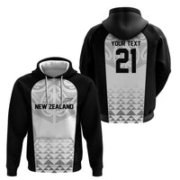 World Football 2026 New Zealand Custom Hoodie All White Fern Maori Tribal LT9 - Polynesian Pride
