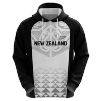 World Football 2026 New Zealand Custom Hoodie All White Fern Maori Tribal LT9 - Polynesian Pride