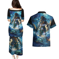 New Zealand Matariki Waita Couples Matching Puletasi and Hawaiian Shirt The Way Of The Water LT9 - Polynesian Pride