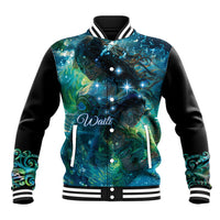 New Zealand Matariki Waiti Baseball Jacket The Beginnings Of Life LT9 Unisex Black - Polynesian Pride