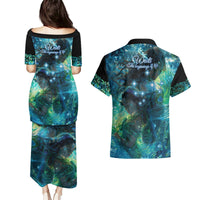New Zealand Matariki Waiti Couples Matching Puletasi and Hawaiian Shirt The Beginnings Of Life LT9 - Polynesian Pride