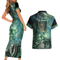 New Zealand Matariki Waiti Couples Matching Short Sleeve Bodycon Dress and Hawaiian Shirt Waimori and The Origin Of Life LT9 - Polynesian Pride