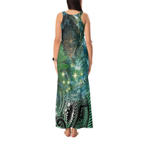 New Zealand Matariki Waiti Tank Maxi Dress Waimori and The Origin Of Life LT9 - Polynesian Pride