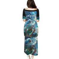 New Zealand Matariki Ururangi Family Matching Puletasi and Hawaiian Shirt The Murmur Of The Wind LT9 - Polynesian Pride