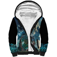 New Zealand Matariki Ururangi Sherpa Hoodie The Murmur Of The Wind LT9 Unisex Black - Polynesian Pride