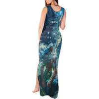 New Zealand Matariki Ururangi Tank Maxi Dress The Murmur Of The Wind LT9 - Polynesian Pride