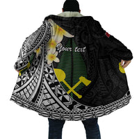 Alo Chiefdom Wallis and Futuna Personalized Cloak Frangipani Flowers Polynesian Pattern - Polynesian Pride