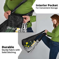 Alo Chiefdom Wallis and Futuna Personalized Grocery Bag Frangipani Flowers Polynesian Pattern