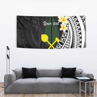Alo Chiefdom Wallis and Futuna Personalized Tapestry Frangipani Flowers Polynesian Pattern