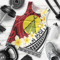 Sigave Chiefdom Wallis and Futuna Personalized Men Tank Top Frangipani Flowers Polynesian Pattern