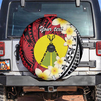 Sigave Chiefdom Wallis and Futuna Personalized Spare Tire Cover Frangipani Flowers Polynesian Pattern