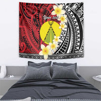 Sigave Chiefdom Wallis and Futuna Personalized Tapestry Frangipani Flowers Polynesian Pattern