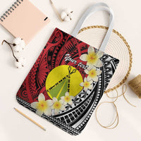 Sigave Chiefdom Wallis and Futuna Personalized Tote Bag Frangipani Flowers Polynesian Pattern - Polynesian Pride