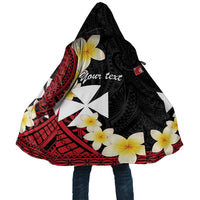 Uvea Chiefdom Wallis and Futuna Personalized Cloak Frangipani Flowers Polynesian Pattern - Polynesian Pride