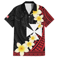 Uvea Chiefdom Wallis and Futuna Personalized Family Matching Puletasi and Hawaiian Shirt Frangipani Flowers Polynesian Pattern