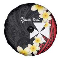 Uvea Chiefdom Wallis and Futuna Personalized Spare Tire Cover Frangipani Flowers Polynesian Pattern