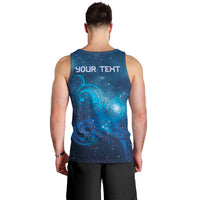 New Zealand Nurses RN Personalised Men Tank Top Galaxy Stethoscope Maori Motif
