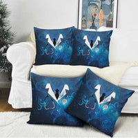 New Zealand Nurses RN Pillow Cover Galaxy Stethoscope Maori Motif