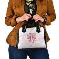 New Zealand Nurses RN Personalised Shoulder Handbag Pink Stethoscope Coquette Bow Maori Motif