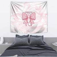New Zealand Nurses RN Personalised Tapestry Pink Stethoscope Coquette Bow Maori Motif