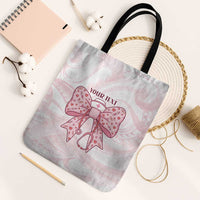 New Zealand Nurses RN Personalised Tote Bag Pink Stethoscope Coquette Bow Maori Motif
